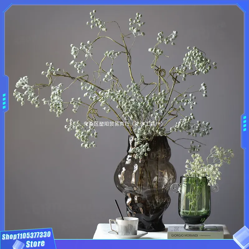 Home Textiles And Furnishing - แจกันดอกไม้สไตล์วาบิซาบิขนาดใหญ่ ของตกแต่งบ้าน เฟอร์นิเจอร์นุ่มนวล ขนาดใหญ่สำหรับวางบนเคาน์เตอร์ เหมาะสำหรับการจัดดอกไม้