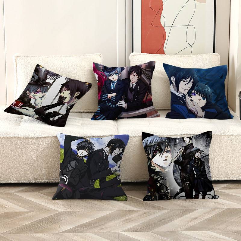 Home Textiles And Furnishing - มังงะซีรีส์แบล็คบัตเลอร์ส หมอน ของขวัญ ของตกแต่งบ้าน สำนักงาน ห้องนอน