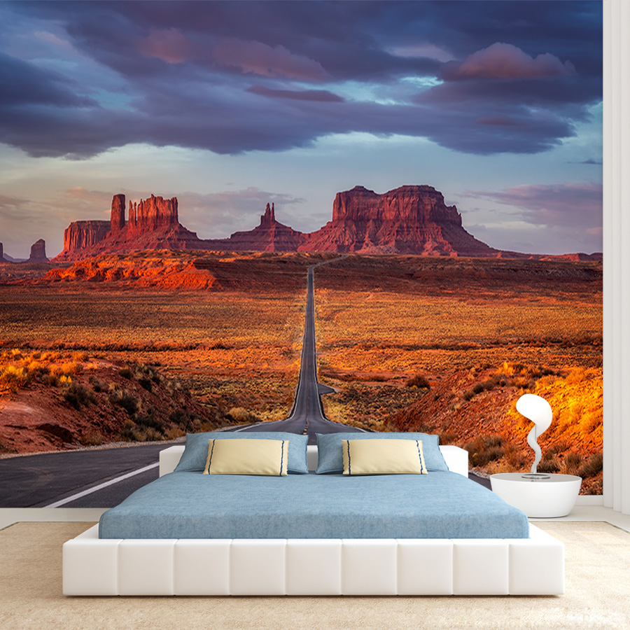 Home Textiles Photos - วอลเปเปอร์ภาพถ่ายแนวทันสมัย 20+ ลายทางหลวง ทะเลทราย และหน้าผา สำหรับห้องนั่งเล่น