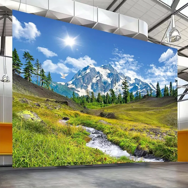 หิมะภูเขาที่ราบสูงธรรมชาติทิวท - Home Textiles Photos บทวิจารณ์และราคา