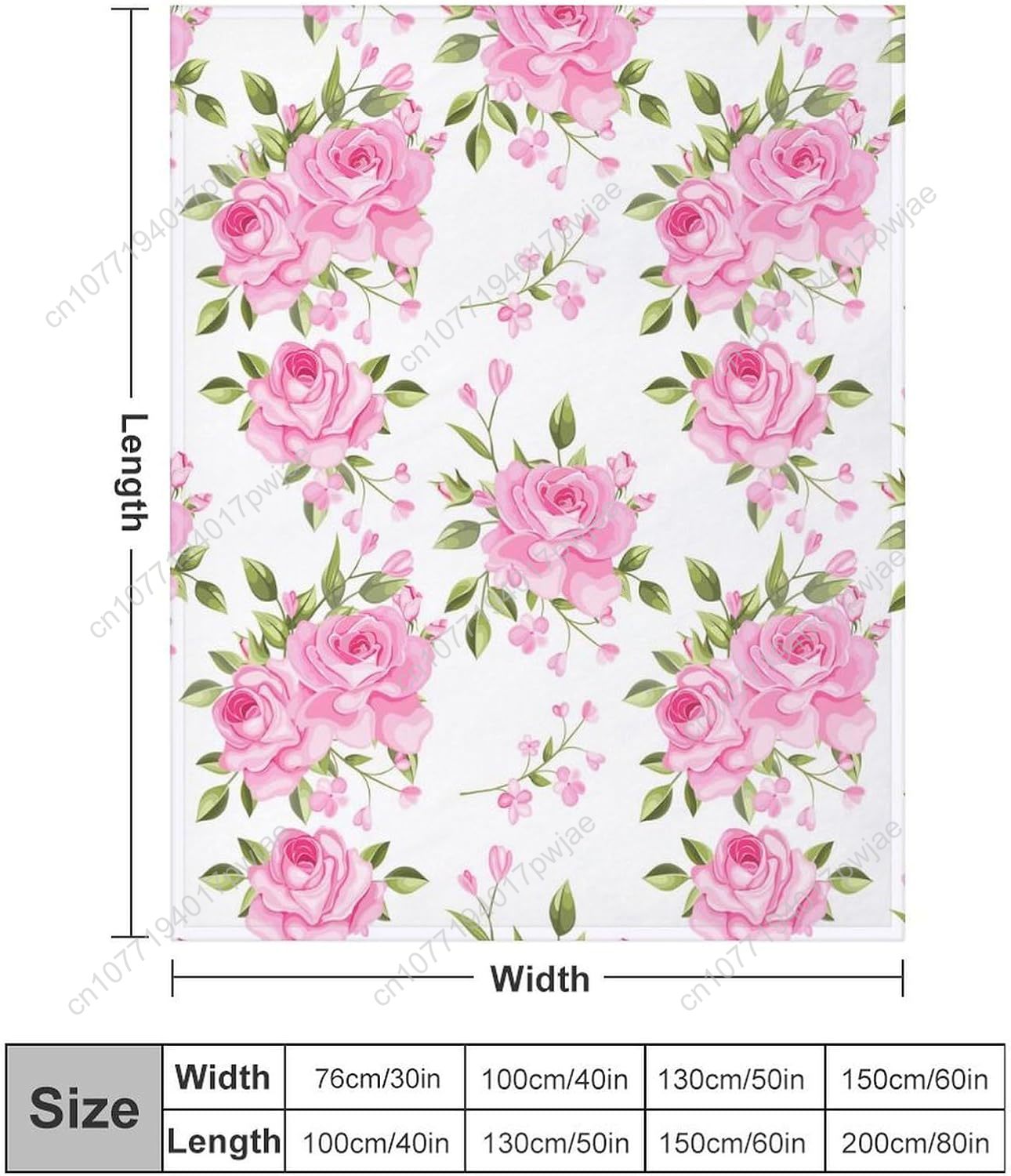 ผ้าห่มลายดอกไม้สีชมพู ของขวัญต - Home Of Textiles บทวิจารณ์และราคา