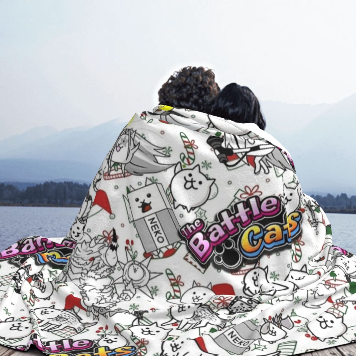 ผ้าห่มลายเกม Battle Cats ผ้าฟล - Home Textiles Super Soft บทวิจารณ์และราคา