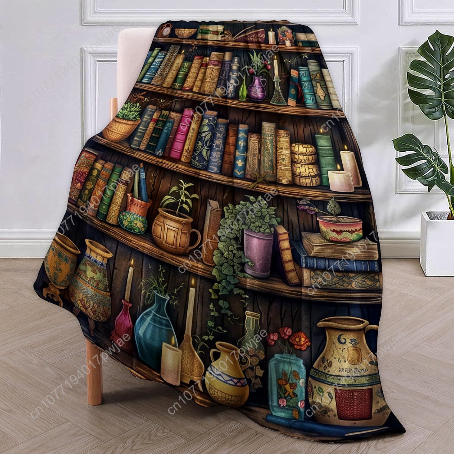 ผ้าห่มลายชั้นวางหนังสือวินเทจ  - Home Of Textiles บทวิจารณ์และราคา
