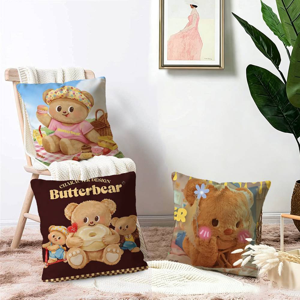 หมอนอิงรูปหมีน่ารัก ของขวัญตกแ - Home Textiles And Furnishing บทวิจารณ์และราคา