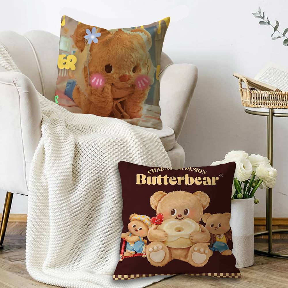 หมอนอิงรูปหมีน่ารัก ของขวัญตกแ - Home Textiles And Furnishing บทวิจารณ์และราคา