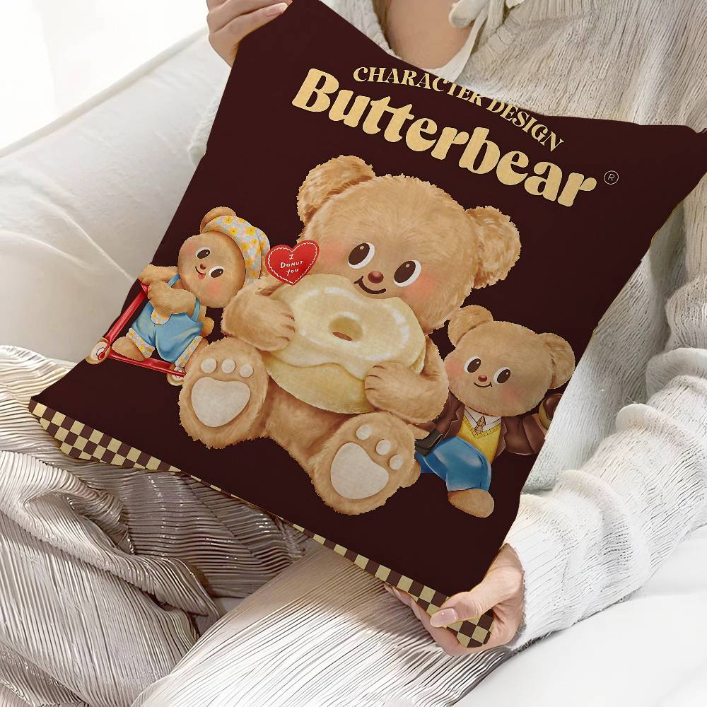 หมอนอิงรูปหมีน่ารัก ของขวัญตกแ - Home Textiles And Furnishing บทวิจารณ์และราคา