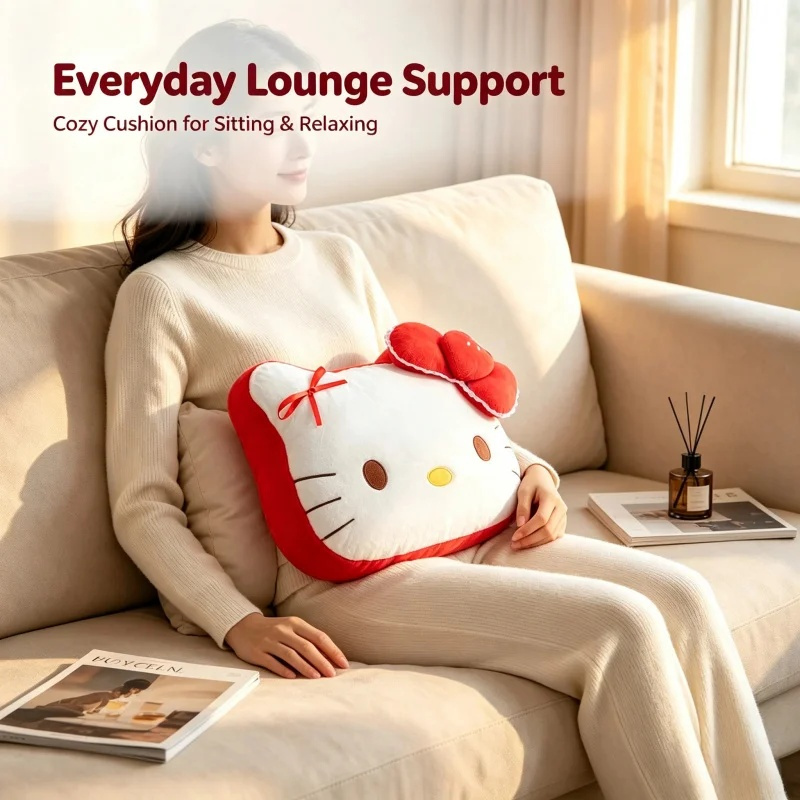 หมอนอิงตุ๊กตาเฮลโลคิตตี้หัวโต  - Home Textiles Super Soft บทวิจารณ์และราคา