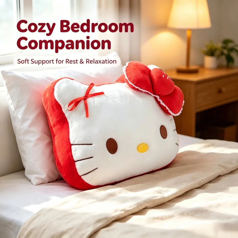 หมอนอิงตุ๊กตาเฮลโลคิตตี้หัวโต  - Home Textiles Super Soft บทวิจารณ์และราคา