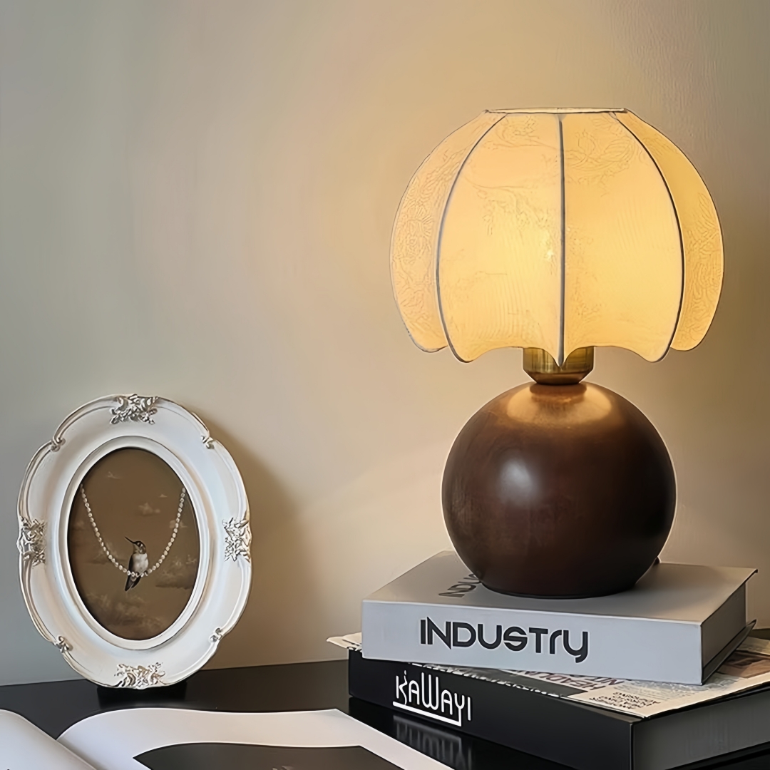 โคมไฟตั้งโต๊ะลายดอกไม้วินเทจ,  - Home Of Textiles บทวิจารณ์และราคา