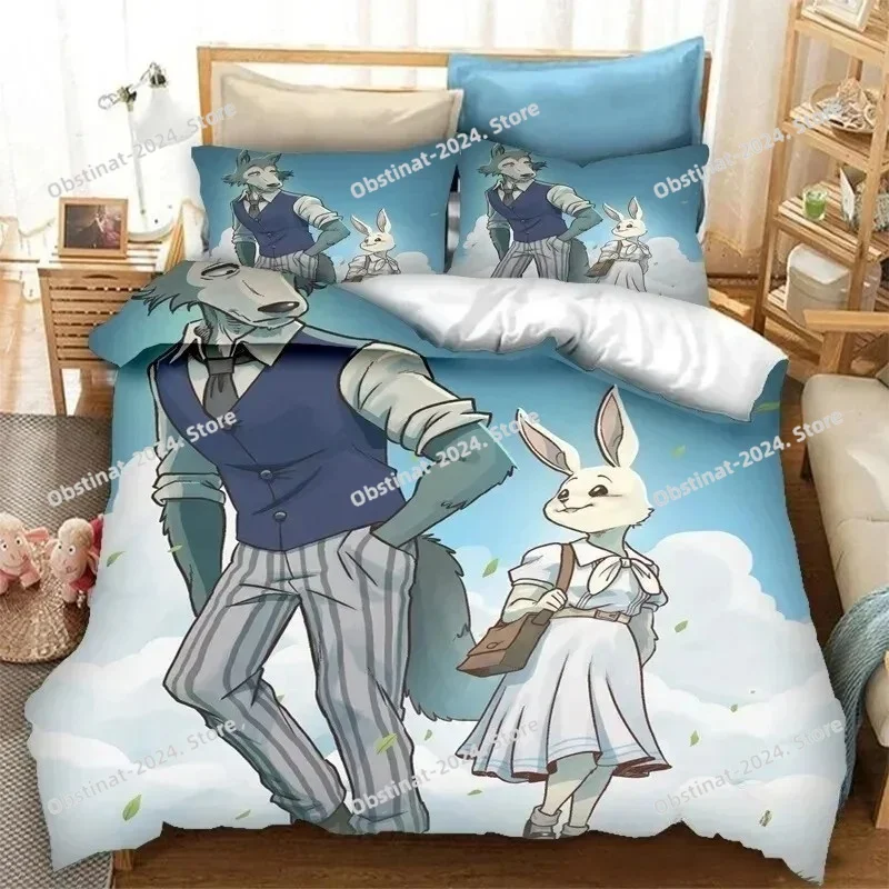 ชุดเครื่องนอนลายอนิเมะ BEASTAR - Home Textiles Super Soft บทวิจารณ์และราคา