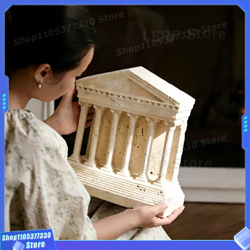 งานแกะสลักหินทราเวอร์ทีนสีเหลื - Home Textiles And Furnishing บทวิจารณ์และราคา