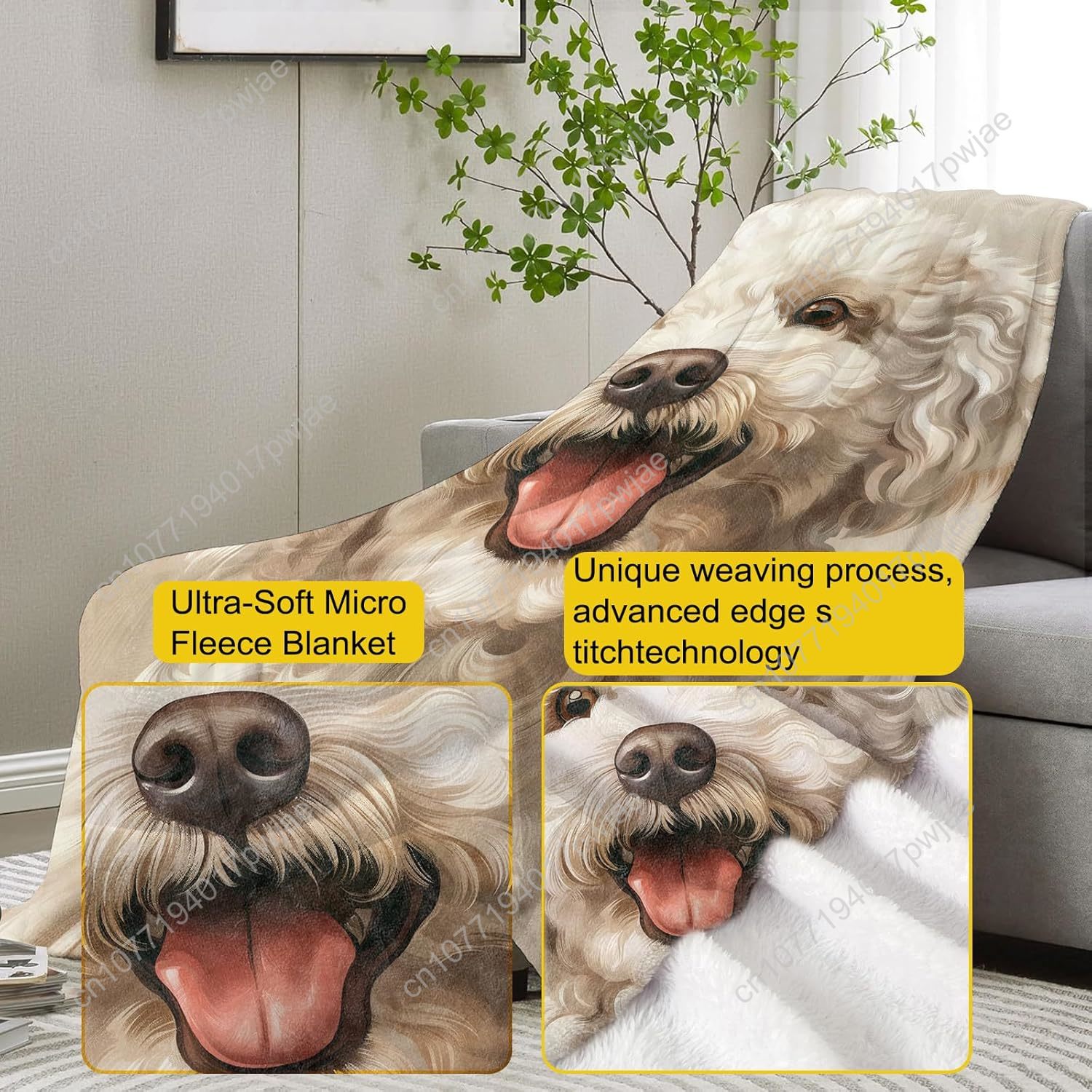 ผ้าห่มลายภาพสุนัขพุดเดิ้ลแสนสุ - Home Of Textiles บทวิจารณ์และราคา
